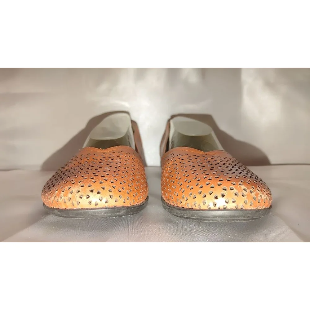 Dansko Neely Nappa Tangerine Flat Size 39